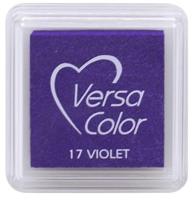Artoz Ministempelkissen VersaColor in Violett (Lila) – 34 x 34 mm – Stempelfarben auf Wasserbasis – Stempelkissen-Farbe zum Stempeln auf Papier, Karten für Einladungen, Grüße oder zur Hochzeit