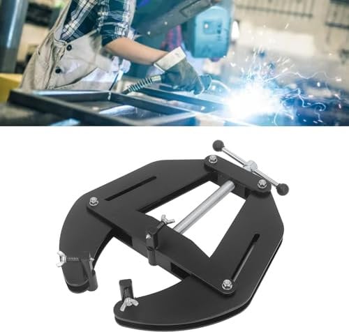 Pipe Alignment Clamp, 5-12 Pipe Clamp, Quick Action Screws, Carbon Steel, Strong Hand Tools, Heavy Duty Hand Tools, Black