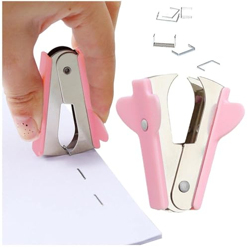 Danlai Heftklammerentferner, tragbares Heftklammerentferner-Werkzeug, Heftklammerabzieher, Werkzeug zum Entfernen von Bindematerial, für Zuhause, Schule, Büro