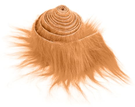 Plüsch Kunstfellstoff Vorgeschnittene Streifen 10,2 x 254 cm Fellimitat Kunstfell Meterware Fell Stoff Flauschiges Plüsch Bastelfell für Zwergenbart Weihnachtsmannhaar Cosplay DIY Basteldekoration