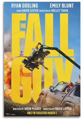 CEOK The Fall Guy Poster Vintage Art Poster Wandkunst Dekor Leinwand Poster & Drucke Wandposter für Zimmer Ästhetisch 60 x 90 cm ungerahmt