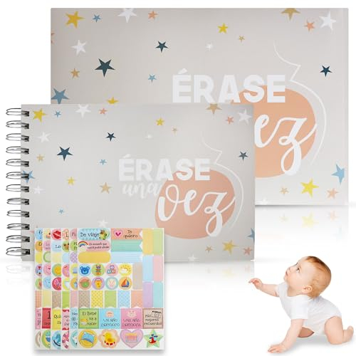 Es war einmal: Schwangerschaftstagebuch und Fotoalbum mit Aufklebern – Schwangerschafts- und Babybuch bis zu 1 Jahr – Geschenke für Schwangere, Erstmütter und Neugeborene
