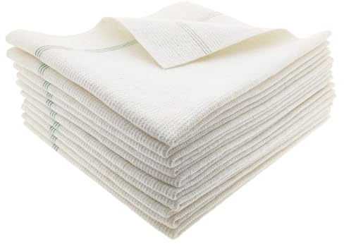 varivendo Lot de 10 serpillères blanches