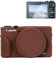 Rieibi Silikon-Schutzhülle für Canon G7X Mark III, G7X Mark III, Zubehör mit 2 Stück Displayschutzfolie, Abnehmbarer Objektivschutz für Canon G7X Mark III