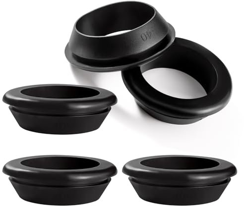 YIXISI 5 Piezas Diámetro 35 * 40 mm Pasacables Arandelas de Goma, Pasacables de Goma, Anillo de Ojal Proteger Cables, para Proteger Cables, Enchufes y Cables