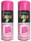 SDMAX Perfect Pink Aerosol Spray Paint, Smooth And Gloss Finish, Quick-Drying, Bright Colour, Compact And Portable, Easy To Use, Interior And Exterior Use, 250ml (2PCS)