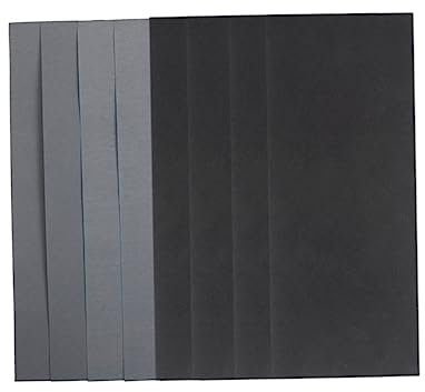 Gatuida 54stücke Teiliges Schleifpapier Nass Trocken Körnung Siliziumkarbid Schleifbögen Für Holz Metall Möbel Polieren Und Schleifen