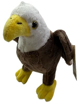 Cornelißen Kuscheltier Weißkopfseeadler Greif Vogel Adler H 19 cm braun 1017201