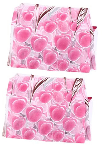 BESTOYARD 2stücke Teiliges Halbtransparente Vorhänge Mit Tulpenmuster Elegante Voile Gardinen Für Fenster Für Wohnzimmer Und Schlafzimmer Pflegeleicht Und Lichtdurchlässig