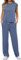 GRECERELLE Two Piece Outfits Women Summer Short Sleeve Tracksuit Womens Full Set Lounge Wear Sets for Women Casual Crew Neck Cap Sleeve Tops and Jogging Bottoms with Pockets(Haze blue, M)