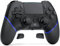 CHEREEKI Wireless Controller für PS4 mit Hall-Effekt-Joystick, Programmierbaren Tasten, Vibrationsfeedback, 1000-mAh-Akku und 3,5-mm-Kopfhöreranschluss Schwarz