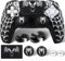 PlayRealm 1 x cover adesiva in silicone e 2 impugnature di estensione per controller PS5 Venom Web