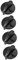 DOITOOL 4pcs Oven Control Knob Replacement for Gas Stove Easy to Install Thermostat Knob for Kitchen Cooking Sturdy and Practical Dial for Home Use