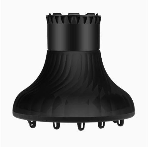 HyAdierTech Universal Haar Diffusor Anpassungsfähig für Schlag Trockner, Trocken und Gain Maximales Volumen ohne Frizz, Schwarz