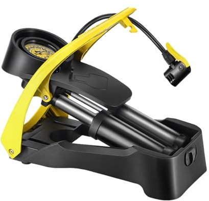 Zunetsutock Fußluftpumpe, Fußpumpe für Schlauchboote | Scooter -Inflatorpumpe mit Manometer,Multifunktionale Doppelzylinder inblasbare Werkzeuge für Automobile, Motorrad, Boote