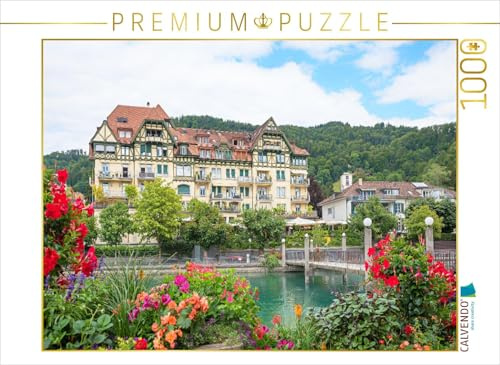 CALVENDO Puzzle Göttibachsteg an der Aare in Thun | 1000 Teile Lege-Größe 64 x 48 cm Foto-Puzzle für glückliche Stunden