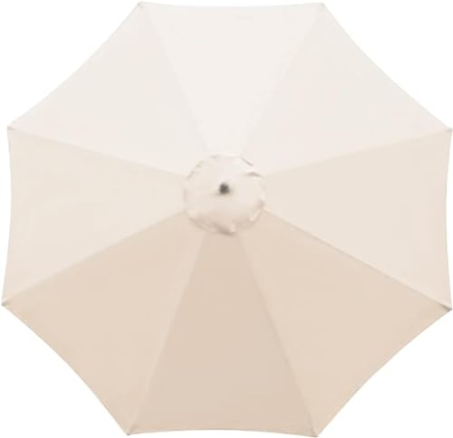 Earnmore Sonnenschirm-Ersatztuch (2m/3m) Regenschirm-Ersatzdach für 6 Arme/8 Arme, Sonnenschirm-Ersatzstoff Schirmabdeckung, für Terrasse Hinterhof Pool Freitragender Sonnenschirm