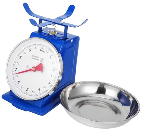 Alipis 10kg Balance Cuisine Mécanique Vintage Avec Plateau Amovible Acier Inoxydable Balance Alimentaire Analogique Pour Cuisson Préparation De Repas Et Pâtisserie