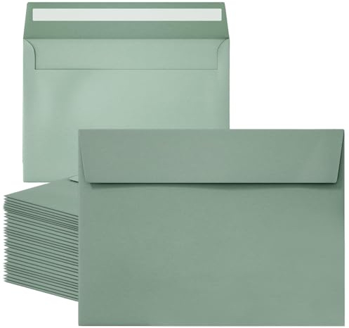 100 Stück Briefumschläge Maigrün, 16×10.8Cm Kuverts Ohne Fenster für Weihnachten, Laptop Aufkleber Sticker Wasserfeste Sticker Vsco Aufkleber, Edle Kuverts für Einladungen und Karten Zum Geburtstag