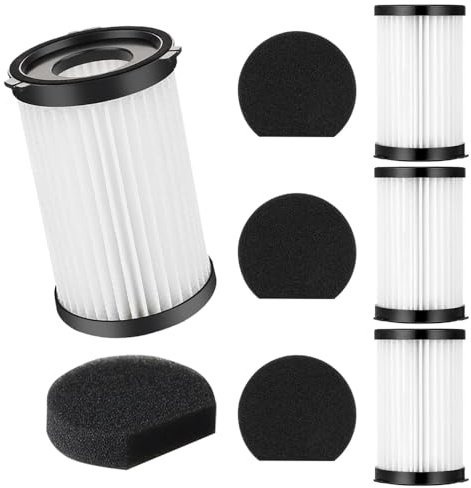 4 Set Replacement Filter Sponge Kit for MooSoo D600/D601 for Akitas AK585K V8 for iwoly V600 Vacuum Cleaner for Goodmans 356277 for Ariete Handy Force2759/2761for Cecotec Conga Thunderbrush520/550/56