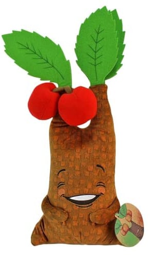 BEMIRO Plüsch Apfelbaum – ca. 35 cm – mit gestickten Augen & roten Früchten – kuschelig weiches Stofftier – hochwertig verarbeitet – Deko & Geschenk für Kinderzimmer