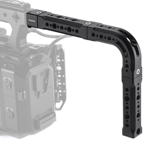 Tilta Top-Handle-Verlängerung V2 kompatibel mit Fujifilm GFX ETERNA mit 1/4“-20- und 3/8“-16-Gewinden mit Fixierungspunkten – Schwarz TA-THE-B
