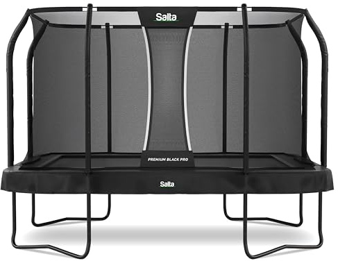 Salta Premium Black Pro - 360x240cm - TÜV geprüft - Schwarz - Outdoor Trampolin, Gartentrampolin, Rechteckig - Schwarz