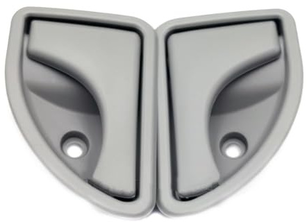 Poignee de Porte Interieur Pour Kangoo 1997-2003 Pour Twingo 1 Paire De Poignées De Porte Intérieures Avant Gauche Et Droite(Gray A Pair)