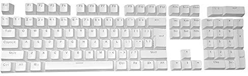 Feicuan Universal 104 Keyset Keycap ABS Colorful Backlit Replacement Key Cap Cover für Mechanische Tastatur - Weiß