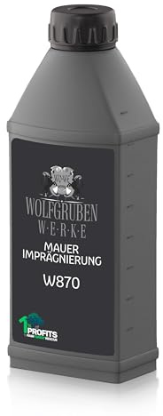 Mauer Fassaden Imprägnierung W870 Fassadenschutz Mauerschutz Abdichtung - 1L