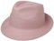 Lipodo Trilby Hut aus Wollfilz Damen/Herren - Filzhut Herrenhut Made in Italy - Italienischer Wollhut Herbst/Winter - Wollfilzhut rosa S (54-55 cm)