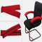 Sharplace 1 Paar Stuhl Armlehnenpolster Elastischer Armlehnenbezug für Bürostuhl Memory Foam Armlehnenpolster Armlehnenkissen universal für Drehstuhl Bürostuhl, Rot
