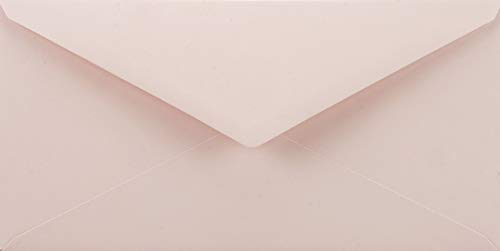 Netuno 25 Brief-Umschläge Blass-Rosa DIN lang 110 x 220 mm 115g Sirio Color Nude Briefkuverts farbig lang Briefumschläge für Einladungen Hochzeit Geburtstag Taufe Weihnachten bunte Umschläge edel