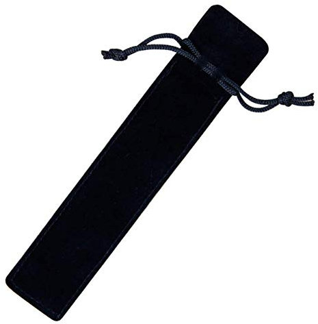 10 x schwarze Samtbeutel mit Kordelzug für Stifte und Stifte, für Büro und Schule.