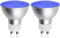Bonlux GU10 LED Lampe 5W Blau Farbige Deckenfluter Birnen Leuchtmittel AC 220-240V 120° Abstrahlwinkel (2 Stück Nicht Dimmbar)