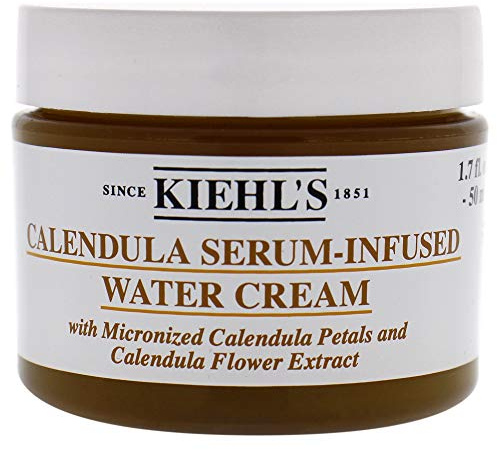 KIEHL'S Calendula Serum-Infused Water Cream, 50 ml, hautberuhigende leichte Feuchtigkeitscreme mit Ringelblumen-Extrakt für ein frisches, strahlendes Aussehen