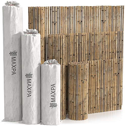 MAXPA Valla Bambú Natural decorativa y ocultación (300 x 200 cm)