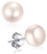 Lot Boucles d'oreilles Femme Argent de Culture 8 mm Clou d'oreilles Argent 925 avec Perle Blanche Cartilage Bijoux Fantaisie pas Cher