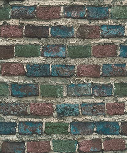 Rasch Tapeten Vliestapete (Industrial) Grün 10,05 m x 0,53 m Factory IV 428070