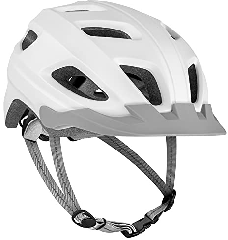 Retrospec Lennon Bike Helmet with LED Safety Light Adjustable Dial & Removable Visor, Adult