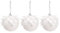 SLDHFE Christbaumkugeln, 8 cm, weiße Glitzerkugeln mit Blütenblättern, unzerbrechliche Christbaumkugeln, Weihnachtskugeln zum Aufhängen, für Weihnachten, Party 6 Stück