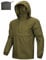 Outdoor Ventures Veste de pluie pour homme - Veste imperméable légère à capuche coupe-vent - Veste d'extérieur pliable et respirante pour voyage, camping, course à pied, randonnée, vert gazon, L