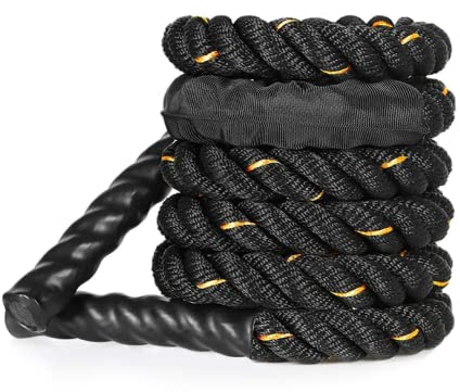 Heavy Jump Rope Fitness Springseil 25mm Multifunktional für Ganzkörpertraining Kondition Kraft Ausdauer und Unterstützung beim Abnehmen