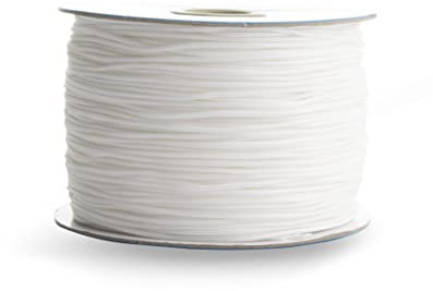 Realm Cordon de store romain 1,2 mm pour cordon navette autrichien (blanc, 200 m)