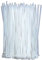KAXIMON Cable Ties Clear 300mm X 4.8mm (100 Pack), Large Cable Ties White Nylon Zip Ties Heavy Duty with 23kg Tensile Strength, Self-Locking Plastic Tie Wraps for Home, Garden, Office