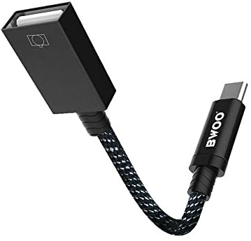 bwoo Cavo OTG Collegamento USB Femmina a Lightning/USB C Tastiera Mouse Pen Drive Memory SD (USB C)