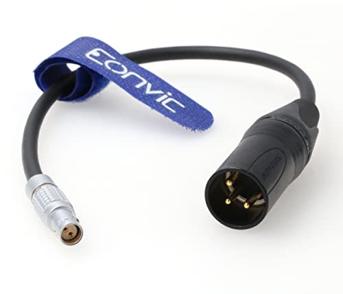 Eonvic 2-Pin Buchse auf 3-Pin XLR-Stecker Stromkabel für Red Komodo 4K 6K Kamera