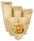 Lot de 50 gobelets jetables pour frites, 414 ml, papier gaufré, popcorn, charcuterie, sandwich, crème glacée, fête d'anniversaire (marron)