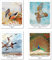 Kunstdruck Ungerahmt Klassischer Vogel Bilder Set von 4, Poster Größe: 20x25 cm Premium Kunstpapier Wanddeko Vintager eleganter Elster Gänse Pfau Passenden Wohnzimmer Deko Archibald Thorburn Painting