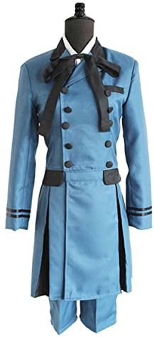 Ciel Phantomhive Cosplay Kostüm Halloween Party Blue School Uniformanzug,M-Blue